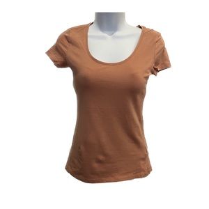 H&M basic coral pink top